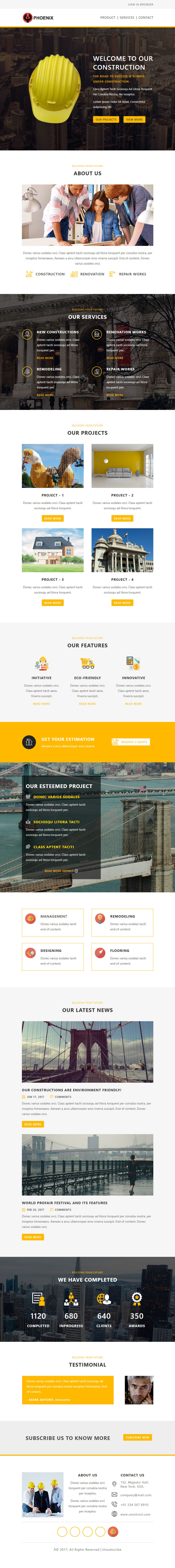 Construction template preview