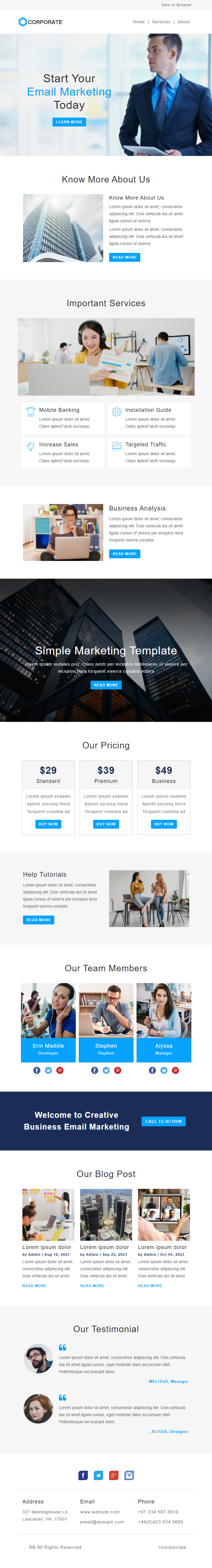 Corporate Template preview