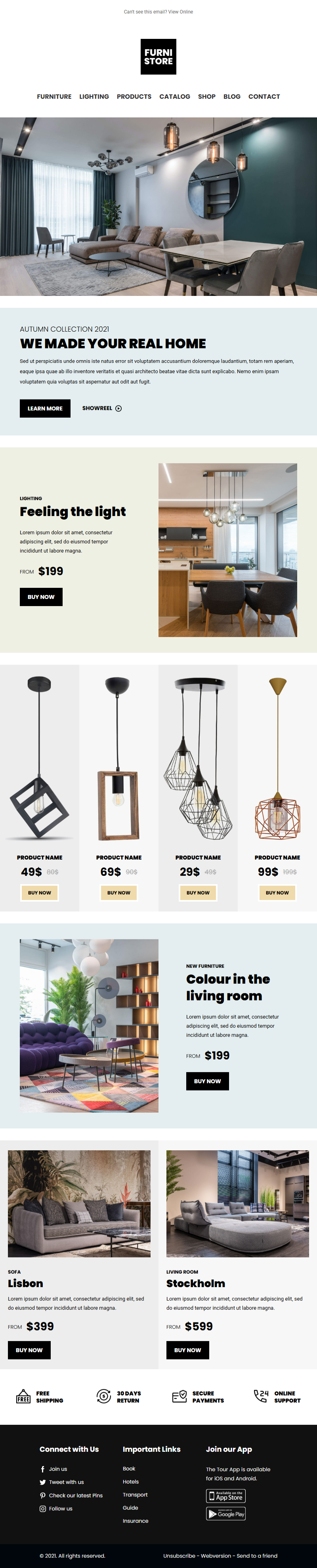 Furnistore template preview