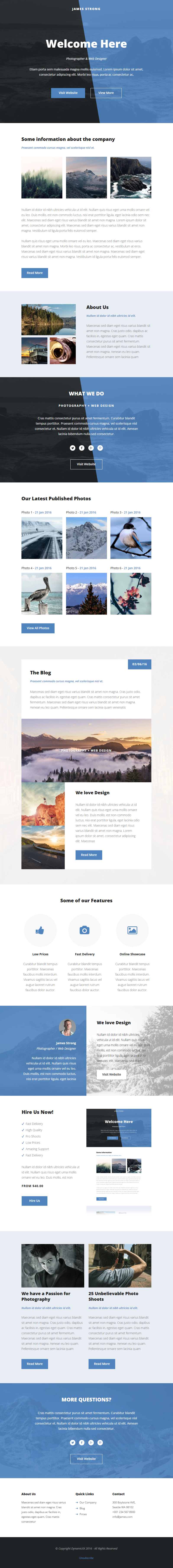 James template preview