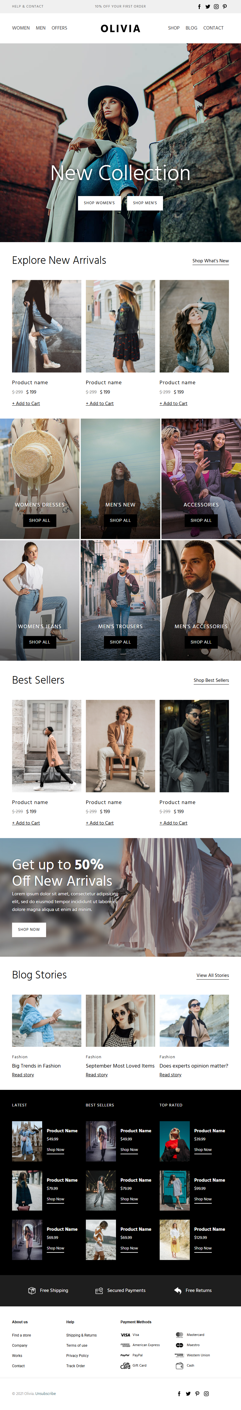 Olivia template preview