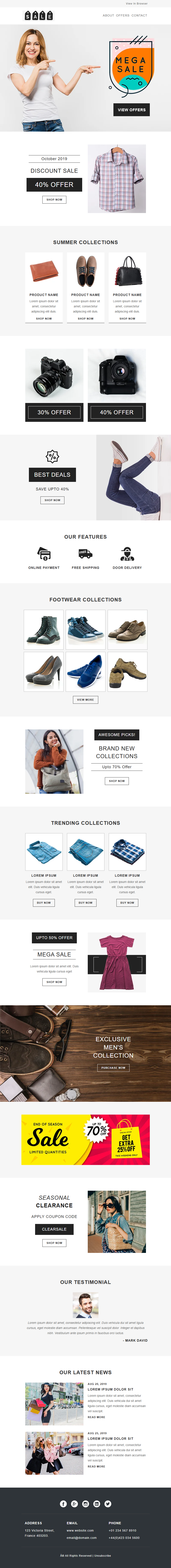 Sale template preview