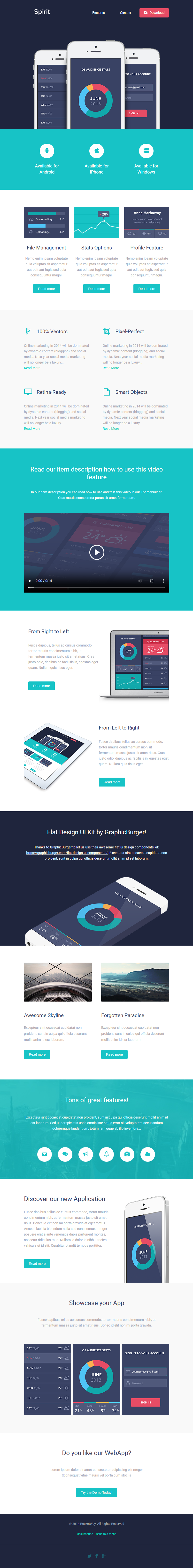 Spirit template preview