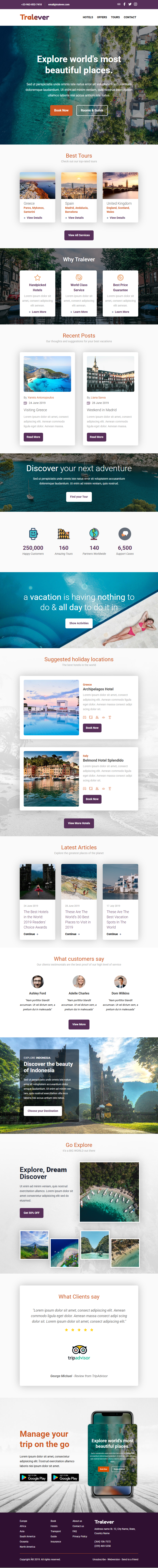 Tralever template preview