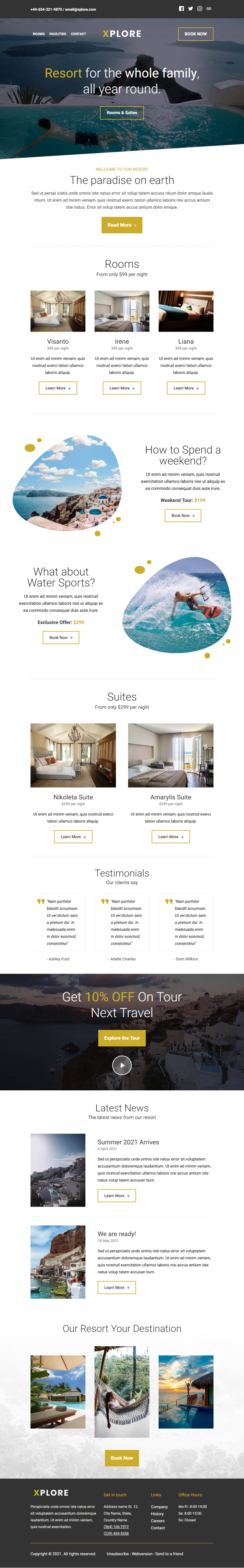 Xplore template preview